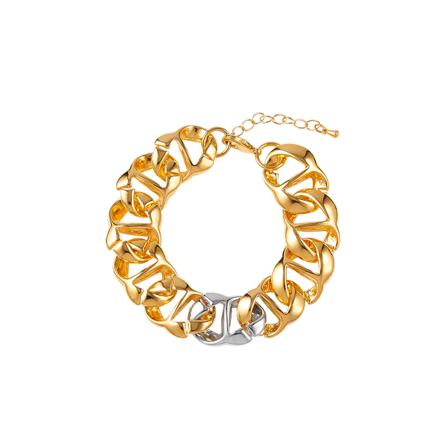Blurred lines bold chain bracelet