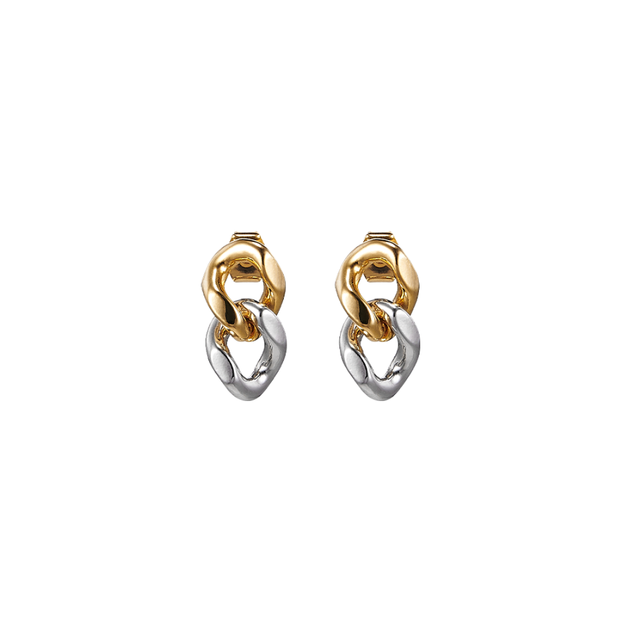 Twin Flames Chain Earrings