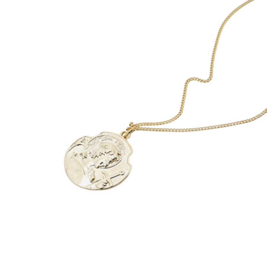 Antique Gold Medal Necklace