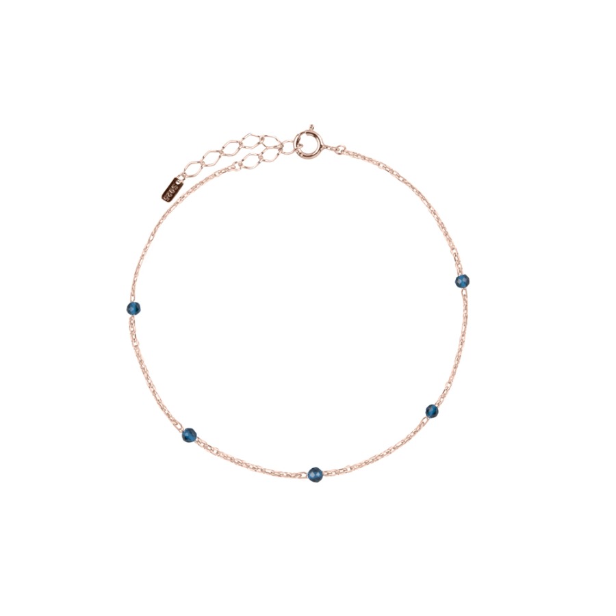 Blue d Rose Gold Bracelet ( S 925 )