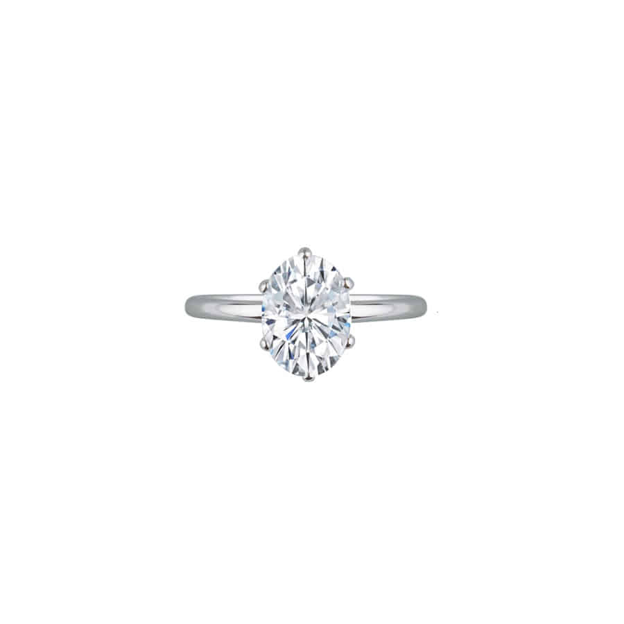 Shallow d Oval Ring ( S 925 )