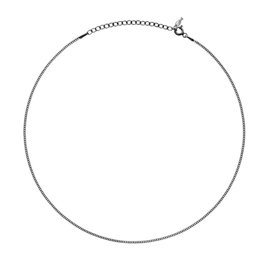Black Chain Necklace ( S 925 )
