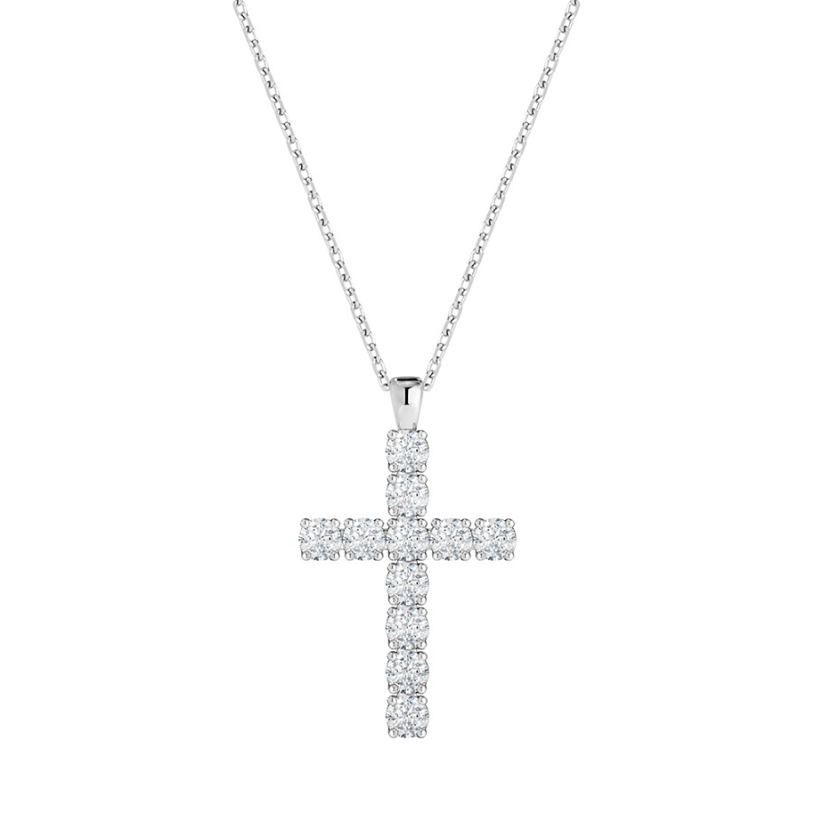 [J.Gracelet x Sting925] Eternity 4M Cross Necklace ( S 925 )