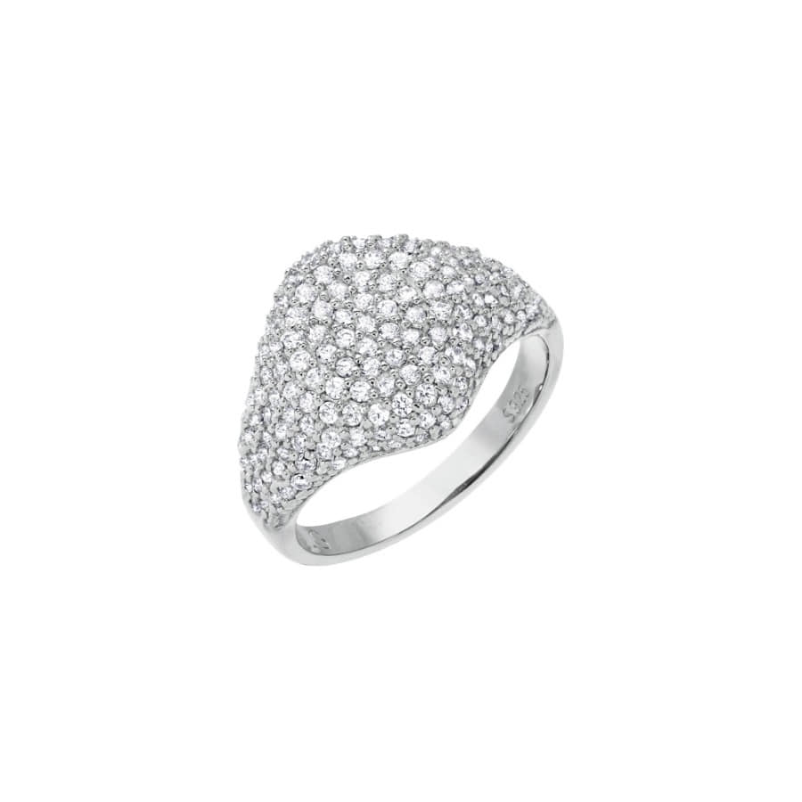 Eternity Pave Ring ( S 925 )